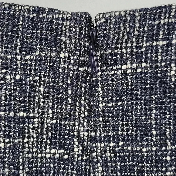 Michael by Michael Kors Tweed Skirt Navy/Lt. Gray Size 4 - Picture 10 of 15